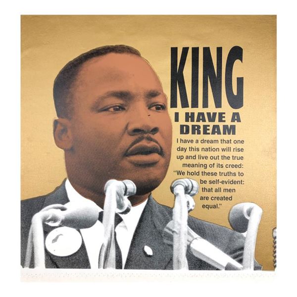 Martin Luther King by Steve Kaufman (1960-2010)