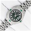 Image 2 : Rolex Ladies Stainless Steel 26MM Green Diamond Lugs Oyster Perpetual Datejust W