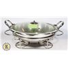 Image 1 : 13" DIAMETER CHAFING DISH WITH LID AND BASE