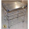 Image 1 : STAINLESS STEEL METRO CART 30" X 21"X 35"