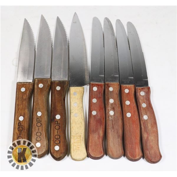 LOT OF 8 STEAK KNIVES