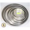 Image 1 : LOT OF 5 - ROUND CAKE / PIZZA PAN -