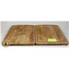 Image 1 : LOT OF 2 SERVING/CUTTING BOARD APPROX. 10" X 14