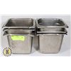 Image 1 : LOT OF 6 -1/6 INSERT 6" DEEP