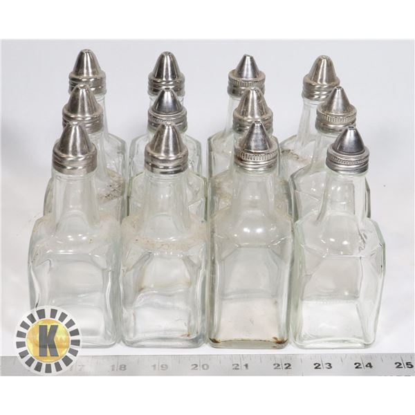 LOT OF 12 VINEGAR SHAKERS