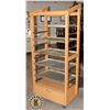 Image 1 : WOODEN BREAD MERCHANDISER RACK WITH RACKS