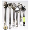 Image 1 : LOT OF 6 LARGE SERVING SPOONS