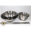 Image 1 : BUNDLE OF STAINLESS STEEL MIXING BOWLS