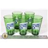 Image 1 : 5 GLASS ROLLING ROCK BEER GLASSES