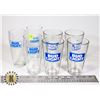 Image 1 : 7 ASSORTED BUD LIGHT BEER GLASSES