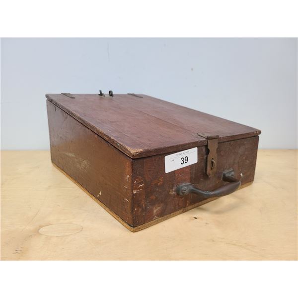 ANTIQUE RAILROAD TIMEKEEPER'S BOX