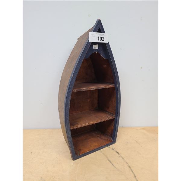 SMALL WOODEN BOAT SHELF