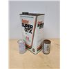 Image 2 : CASTROL SUPER GTX OIL 1 GALLON CAN & 2 SMALL FUEL ADDITIVE CANS(HAVE SOME PRODUCT)