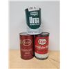 Image 1 : THREE VINTAGE OIL QUARTS
