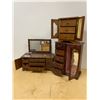 Image 2 : FOUR VINTAGE WOOD JEWELRY BOXES