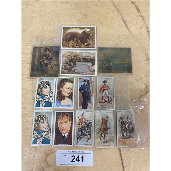 13 VINTAGE TOBACCO COLLECTOR CARDS