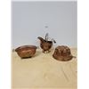 Image 1 : THREE VINTAGE COPPER POTS