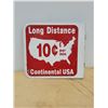 Image 2 : VINTAGE LONG DISTANCE TELEPHONE DOUBLE SIDED FLANGE SIGN