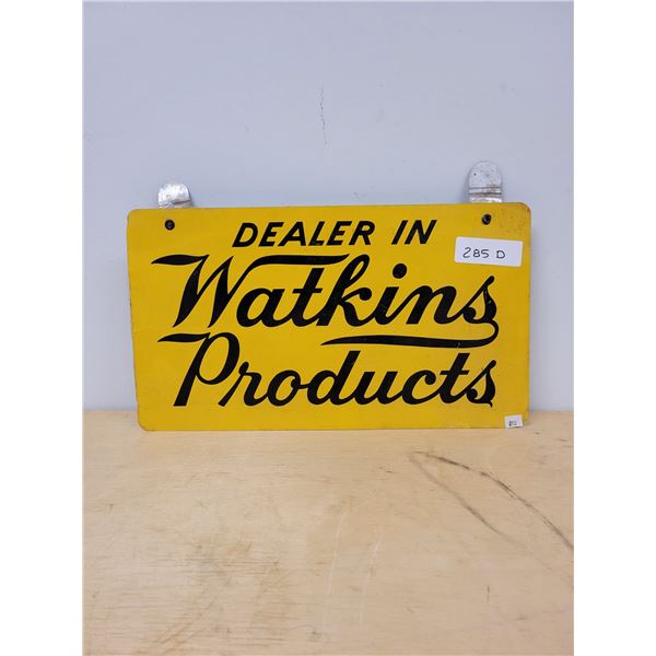 VINTAGE WATKINS DEALER TIN SIGN