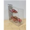 Image 1 : DISPLAY CASE W/4 DIE CAST FIRE TRUCKS
