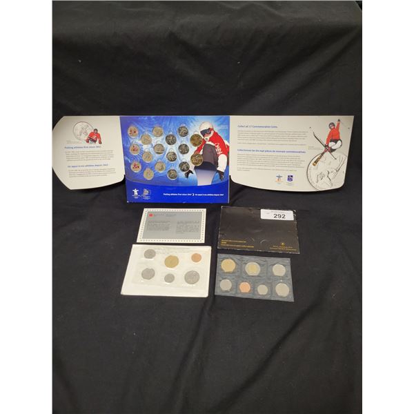1990 & 2005  UNCIRCULATED CANADIAN COIN SETS, 2010 OLYMPIC COIN SET