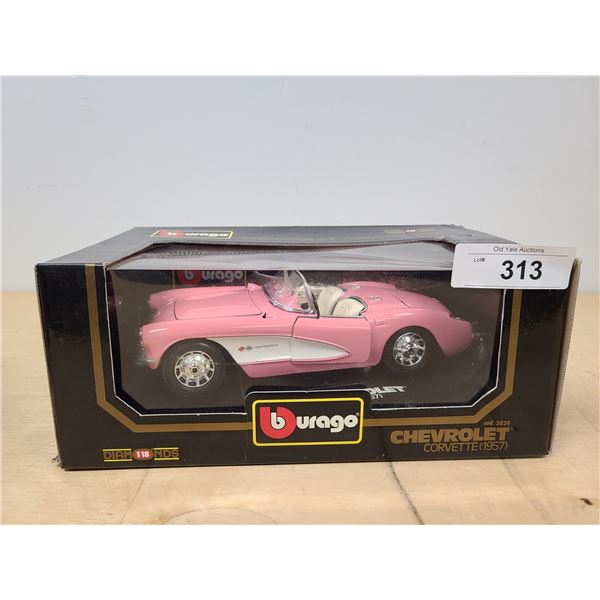 1957 CHEVROLET CORVETTE DIE CAST (PINK)