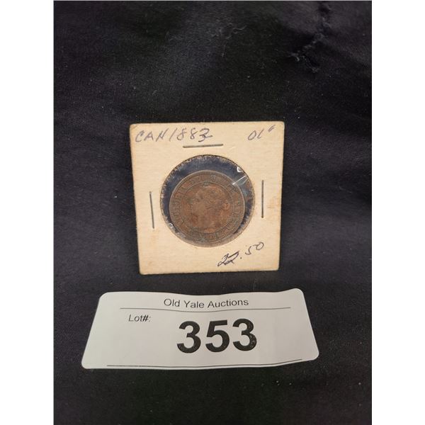 1883 CANADA ONE CENT LARGE PENNY