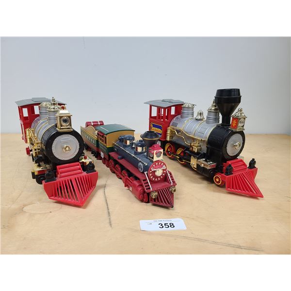 THREE LOCOMOTIVE TRAINS