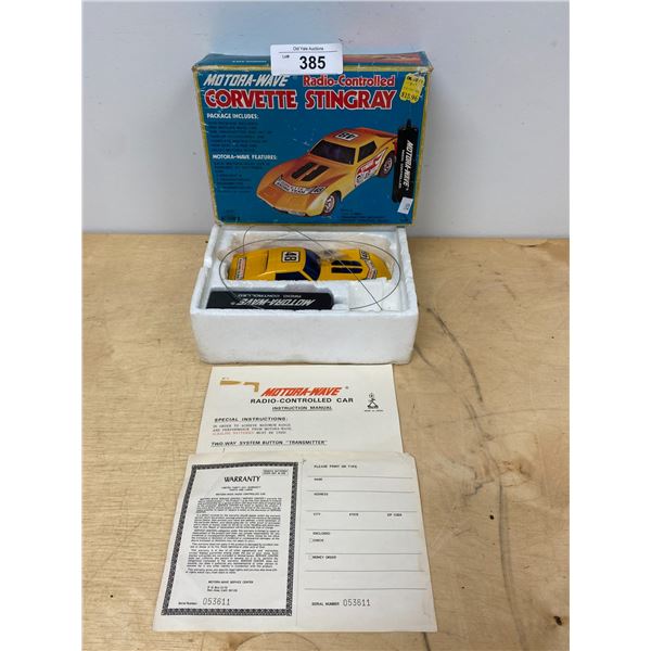 VINTAGE RADIO CONTROLLED CORVETTE STINGRAY