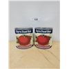 Image 2 : TWO NOS ANTIQUE BAREFOOT TOMATOE TINS-PAPER LABEL
