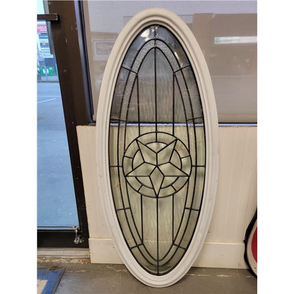 OVAL FRAMED DOUBLE GLASS WINDOW, NO SHIPPING