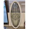 Image 1 : OVAL FRAMED DOUBLE GLASS WINDOW, NO SHIPPING