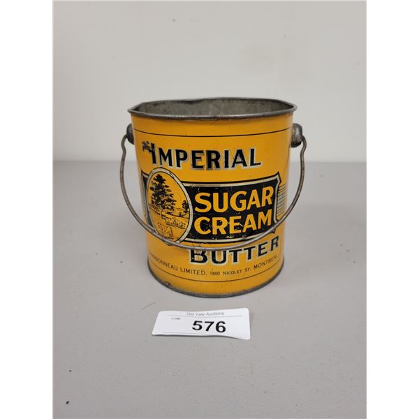 VINTAGE IMPERIAL SUGAR CREAM BUTTER CAN