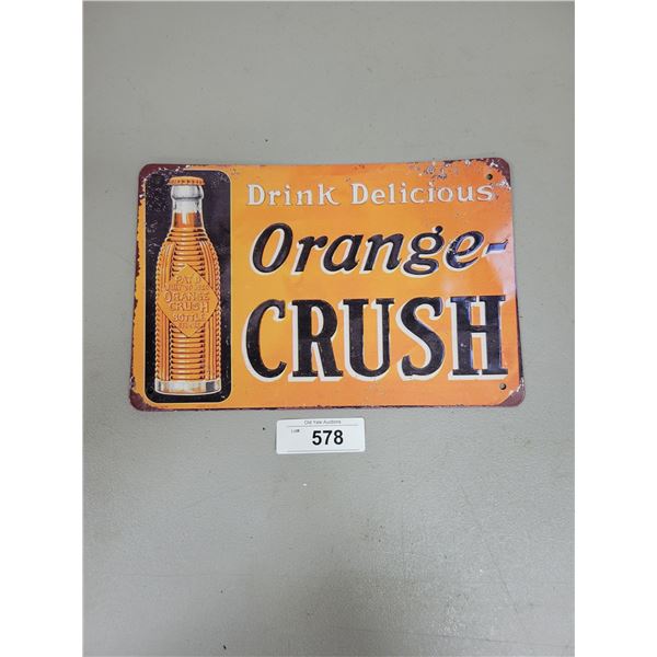 ORANGE CRUSH TIN SIGN