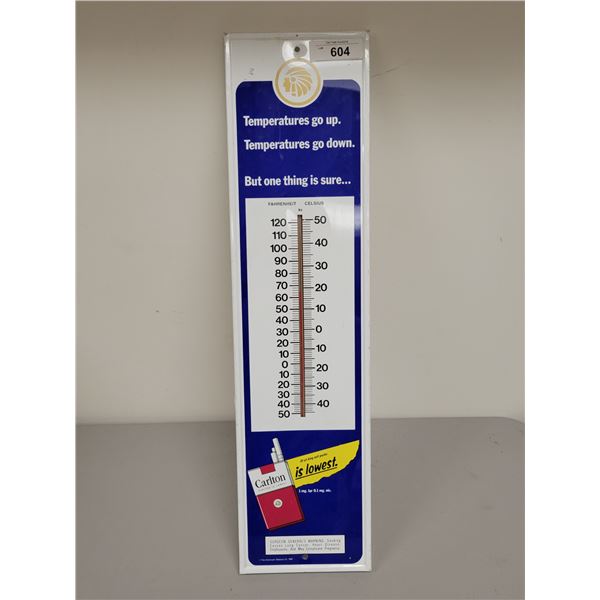 VINTAGE CARLTON CIGARETTES THERMOMETER