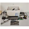 Image 1 : BOX LOT ASSORTED TRAIN TRACKS, & ACCESSORIES