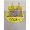 Image 1 : MILK CRATE FULL OF ANTIQUE APOTHECARY BOTTLES, NO SHIPPING