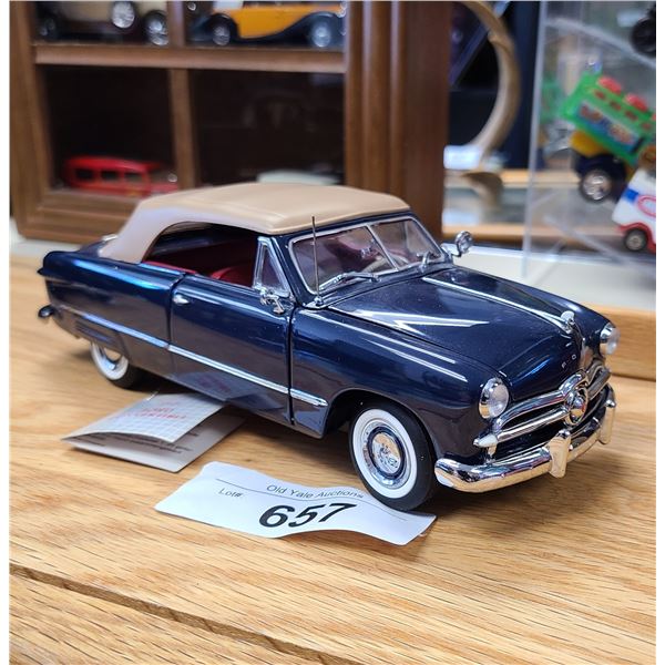 1949 FORD CONVERTIBLE HIGH QUALITY DIE CAST FRANKLIN MINT PRECISION MODELS W/ORIGINAL BOX