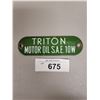 Image 1 : TRITON MOTOR OIL ENAMEL TAG