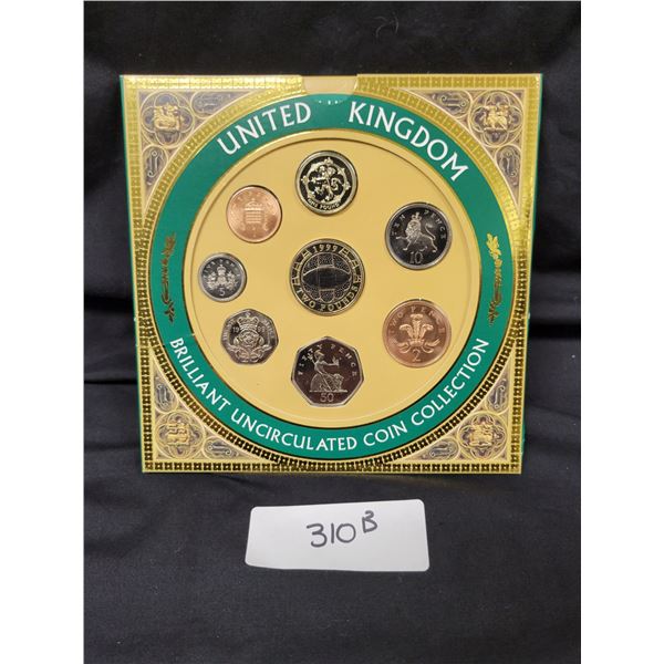 1999 BRITISH ROYAL MINT UNITED KINGDOM BRILLIANT UNCIRCULATED COIN COLLECTION