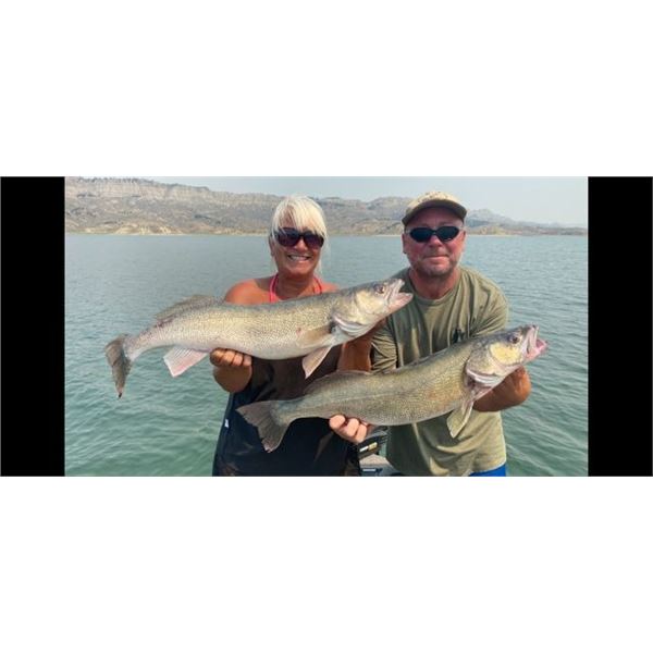 Full Day, Fully Guided Fishing Trip for up to 3 People on Fort Peck Peck Lake @ Damn