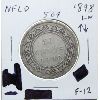 Image 1 : NEWFOUNDLAND 1898 LW 50 CENT SILVER COIN