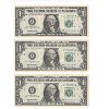 Image 1 : THREE CONSECUTIVE 1995 $1 USA BANKNOTES