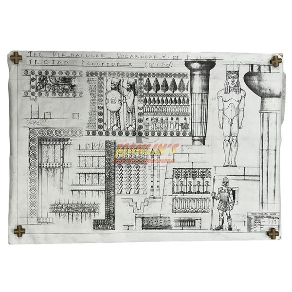 Troy (2004) - Trojan Sculptures Production Blueprint