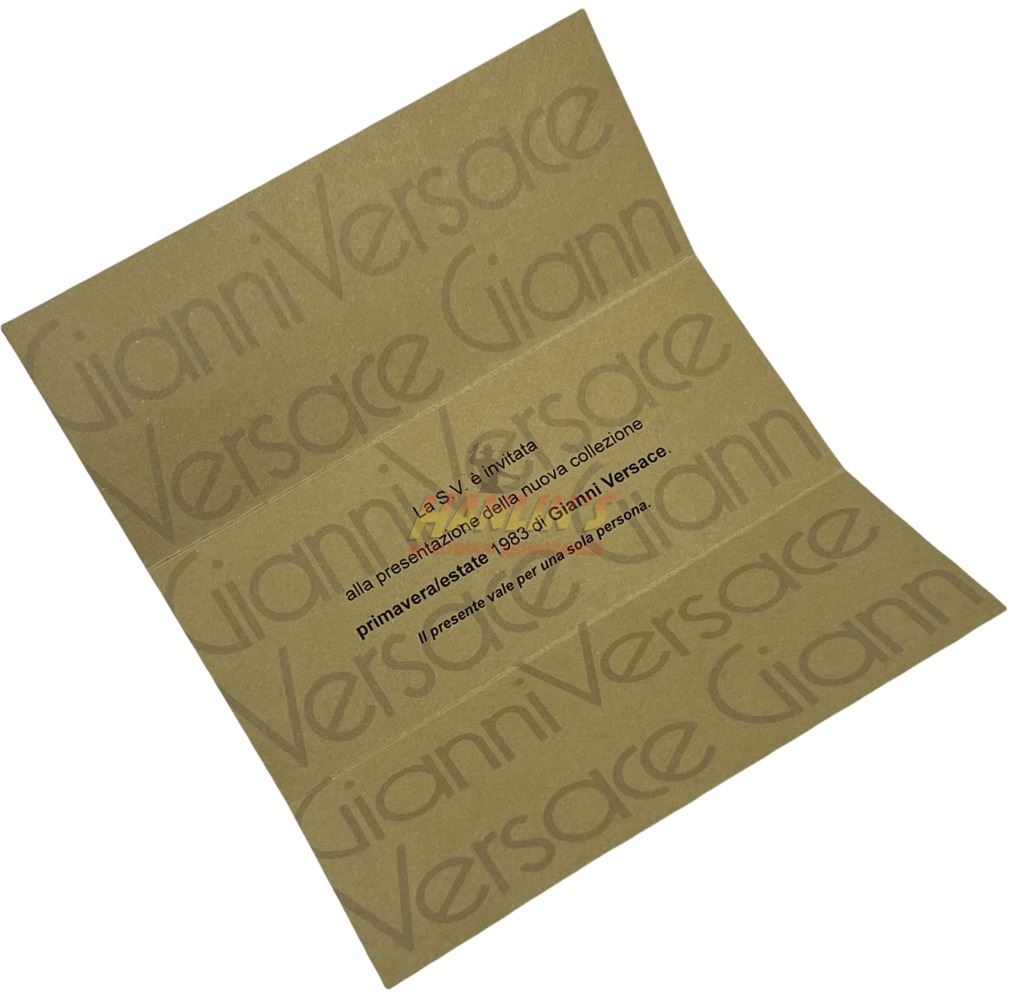 House of Gucci (2021) - 1983 Gianni Versace Fashion Show Invite
