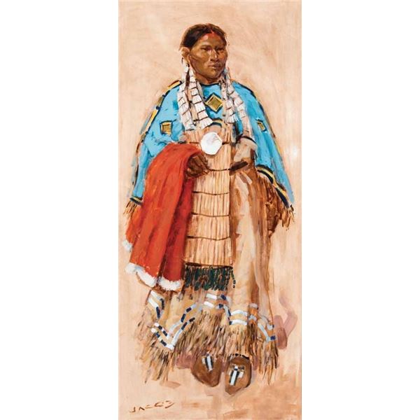 Ned Jacob-Standing Indian Woman