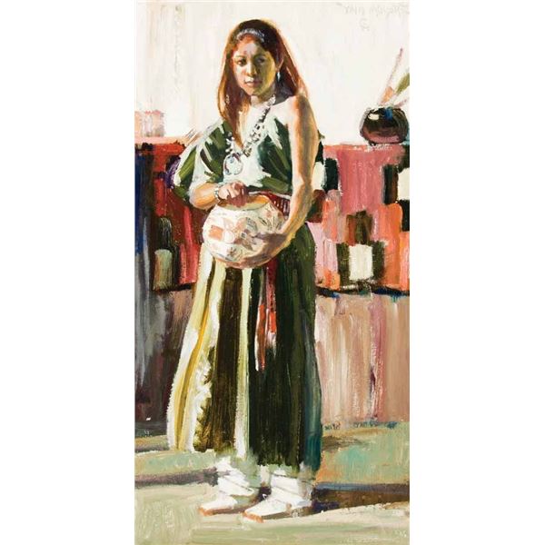 John Moyers-Tomasita with Parrot Pot