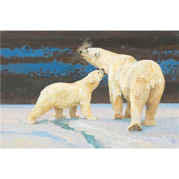 Bob Kuhn-Polar Bear and Cub