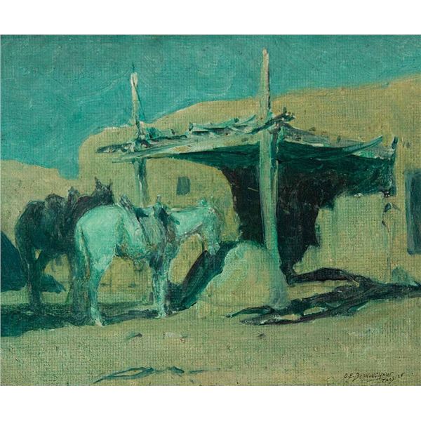 Oscar Berninghaus-At the Hitchrack