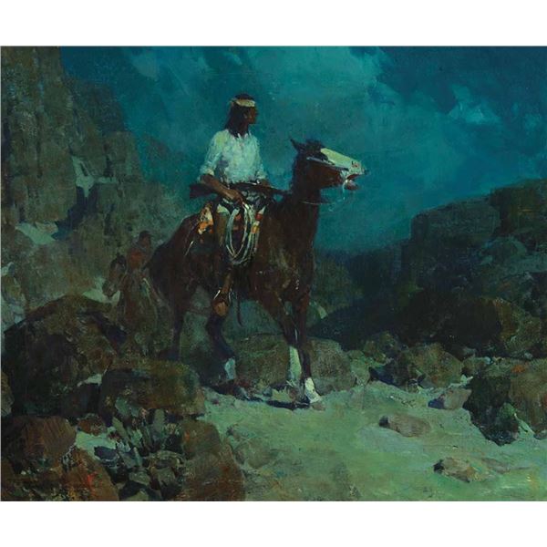 Frank Tenney Johnson-Apache Scout